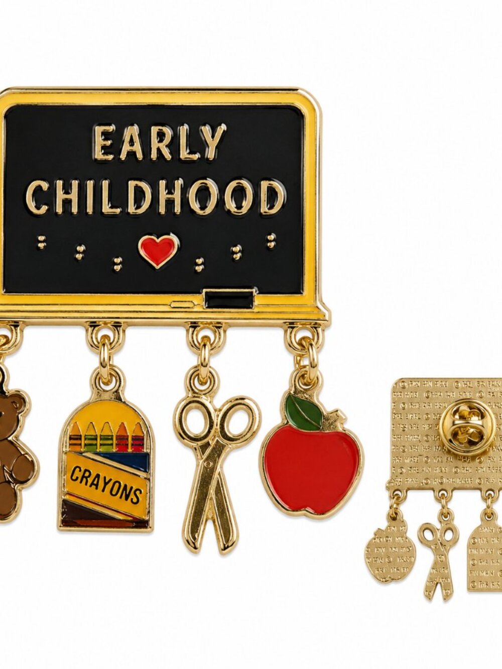 Early Childhood Teacher Enamel Brooch Pin